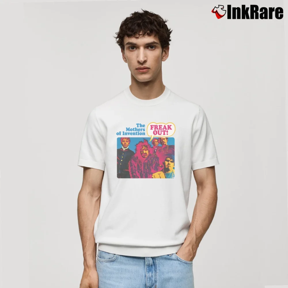 Men’s The Mothers Of Invention Freak Out Classic T-Shirt in white | Soft, Breathable Everyday Wear