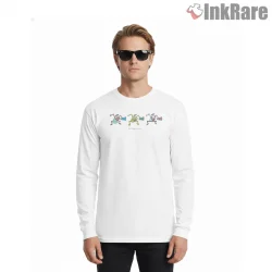 The Muppets Directors Minimal Cartoon Lineup Shirt on white long sleeve shirt for men graphic tee