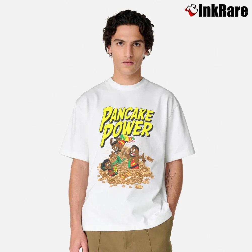 Men’s The New Day Pancake Power Classic T-Shirt in white | Soft, Breathable Everyday Wear