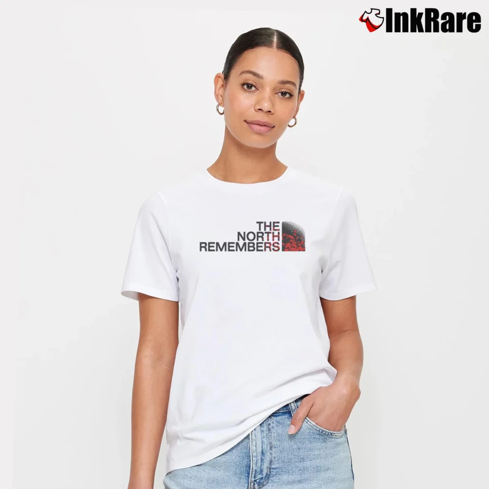 Women’s The North Remembers Game Of Thrones Signature T-Shirt in white | Soft, Flattering Fit