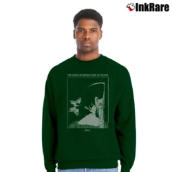 Men’s the pains of being pure at heart band indie rock Crewneck Sweatshirt in forest green | Cozy Fabric, Clean Style