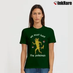 Women’s The Pokeman Pikachu Parody Pokemon Signature T-Shirt in forest green | Soft, Flattering Fit