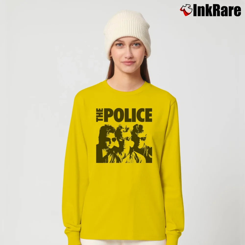 Women’s The Police Band Uk Sting Music Long-Sleeve Top in yellow | Sleek, Versatile, All-Season