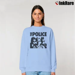 Women’s The Police Band Uk Sting Music Relaxed Sweatshirt in light blue | Soft, Laid-Back Vibe