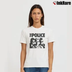 Women’s The Police Band Uk Sting Music Signature T-Shirt in white | Soft, Flattering Fit