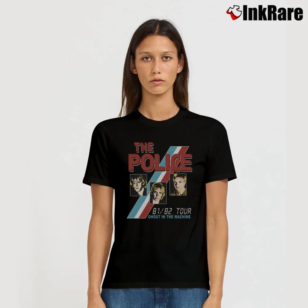 Women’s The Police Ghost In The Machine Signature T-Shirt in black | Soft, Flattering Fit