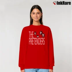Women’s The Pretenders 1984 USA Tour Relaxed Sweatshirt in red | Soft, Laid-Back Vibe