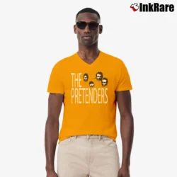 Men’s The Pretenders 1984 USA Tour V-Neck Tee in orange | Sharp, Breathable, Everyday Staple
