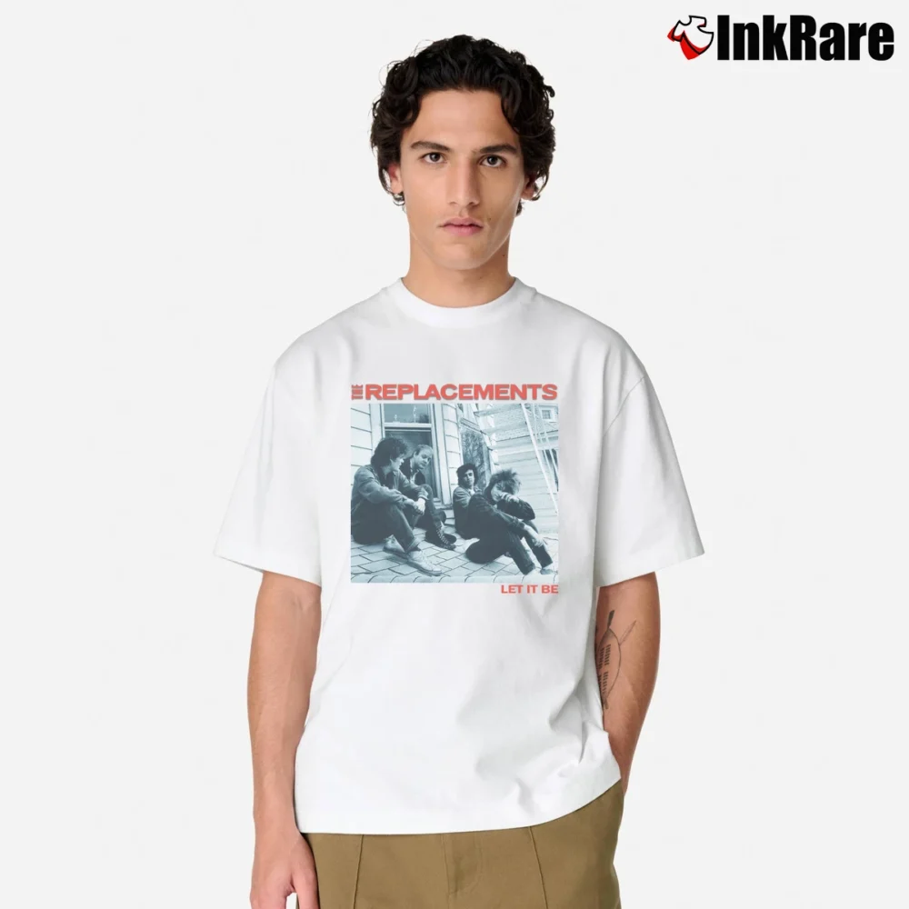 Men’s The Replacements Let It Be Album Classic T-Shirt in white | Soft, Breathable Everyday Wear