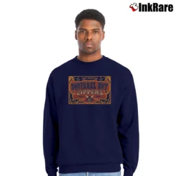 Men’s the return squirrel nut zippers swing revival band Crewneck Sweatshirt in navy | Cozy Fabric, Clean Style