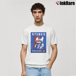 Men’s The Rolling Stones Chicago Il June Classic T-Shirt in white | Soft, Breathable Everyday Wear