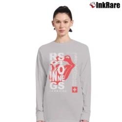 Women’s The Rolling Stones Concert Zurich Switzerland Long-Sleeve Top in sport grey | Sleek, Versatile, All-Season