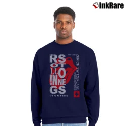 Men’s The Rolling Stones Concert Zurich Switzerland Crewneck Sweatshirt in navy | Cozy Fabric, Clean Style