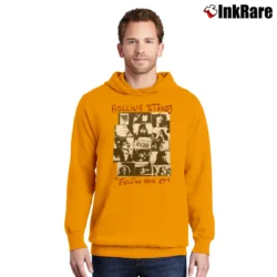 Men’s The Rolling Stones Exile on Main St for Rock Fans Pullover Hoodie in orange | Cozy, Durable, Modern Fit