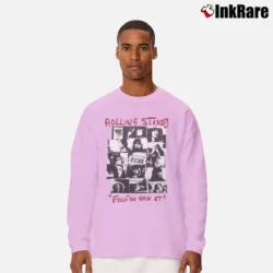 Men’s The Rolling Stones Exile on Main St for Rock Fans Long-Sleeve Shirt in light pink | Sleek, Lightweight, Year-Round Wear