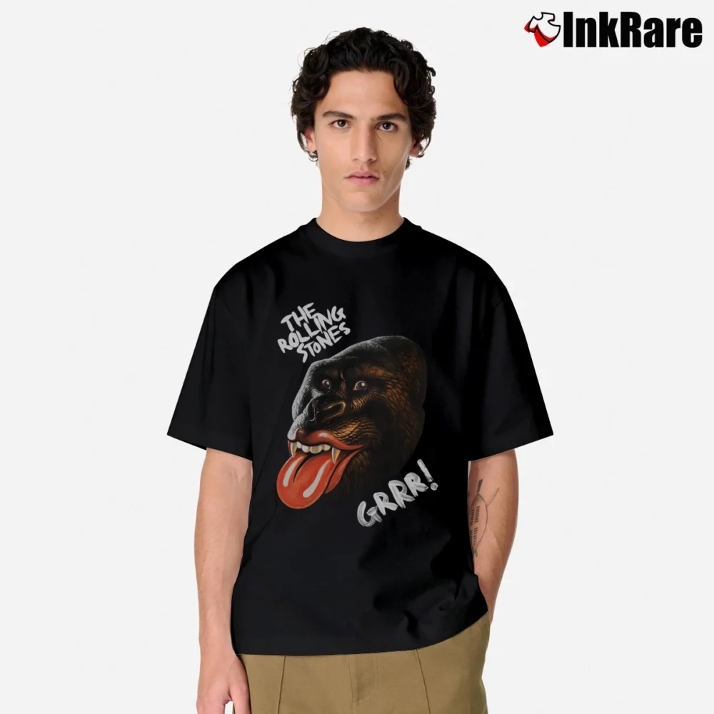 Men’s The Rolling Stones Grrr Legends Of Rock Classic T-Shirt in black | Soft, Breathable Everyday Wear