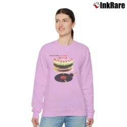 Women’s The Rolling Stones Let It Bleed Relaxed Sweatshirt in light pink | Soft, Laid-Back Vibe