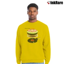 Men’s The Rolling Stones Let It Bleed Crewneck Sweatshirt in yellow | Cozy Fabric, Clean Style