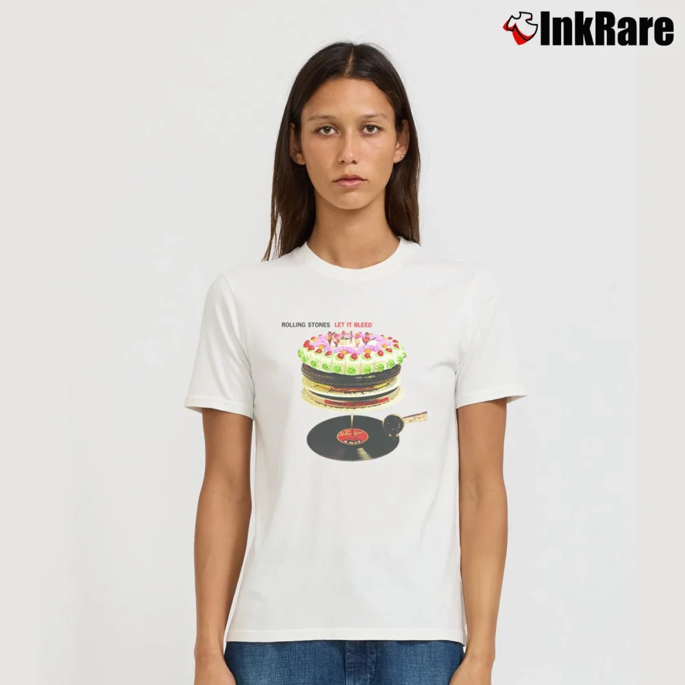 Women’s The Rolling Stones Let It Bleed Signature T-Shirt in white | Soft, Flattering Fit