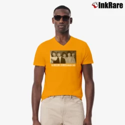 Men’s The Rolling Stones London 1965 V-Neck Tee in orange | Sharp, Breathable, Everyday Staple