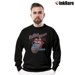 Men’s The Rolling Stones No Filter 2019 Tour Dates Crewneck Sweatshirt in black | Cozy Fabric, Clean Style