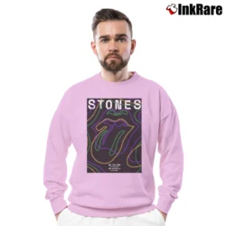 Men’s The Rolling Stones No Filter New Orleans La 2019 Us Tour Crewneck Sweatshirt in light pink | Cozy Fabric, Clean Style
