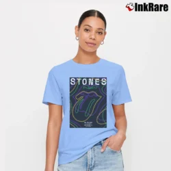 Women’s The Rolling Stones No Filter New Orleans La 2019 Us Tour Signature T-Shirt in light blue | Soft, Flattering Fit