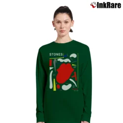 Women’s The Rolling Stones No Filter Warsaw Poland Tour 2018 Long-Sleeve Top in forest green | Sleek, Versatile, All-Season