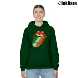 Women’s The Rolling Stones Slane Castle 2007 Ireland Cozy Hoodie in forest green | Warm, Structured, Stylish
