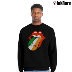 Men’s The Rolling Stones Slane Castle 2007 Ireland Crewneck Sweatshirt in black | Cozy Fabric, Clean Style