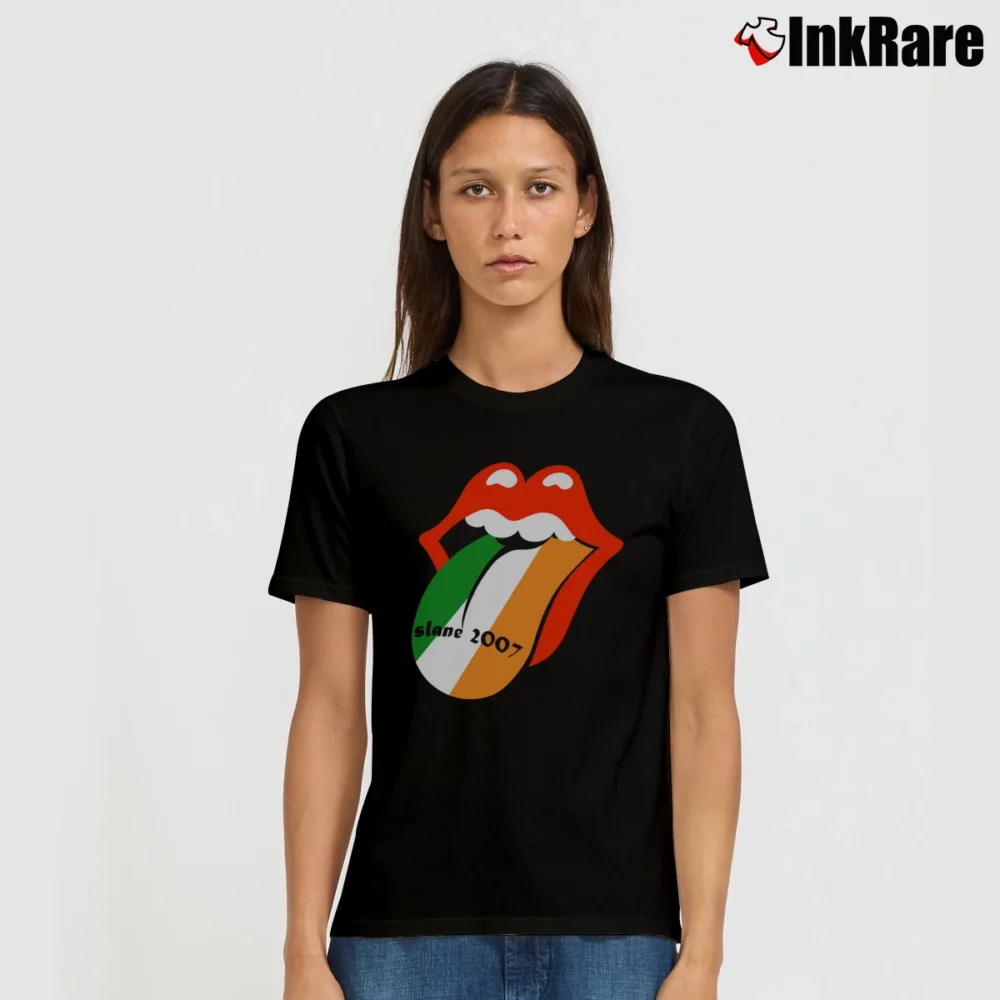 Women’s The Rolling Stones Slane Castle 2007 Ireland Signature T-Shirt in black | Soft, Flattering Fit