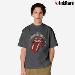 Men’s The Rolling Stones Tongue 50th Anniversary Classic Band Classic T-Shirt in charcoal | Soft, Breathable Everyday Wear