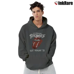 Men’s The Rolling Stones Us Tour 78 Pullover Hoodie in charcoal | Cozy, Durable, Modern Fit