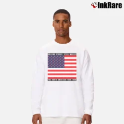 Men’s The Rolling Stones Usa Flag Steel Wheels The North American Tour 1989 Long-Sleeve Shirt in white | Sleek, Lightweight, Year-Round Wear