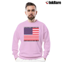Men’s The Rolling Stones Usa Flag Steel Wheels The North American Tour 1989 Crewneck Sweatshirt in light pink | Cozy Fabric, Clean Style