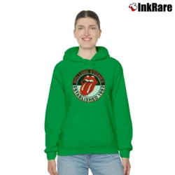 Women’s The Rolling Stones White Est 1962 Tongue Cozy Hoodie in irish green | Warm, Structured, Stylish