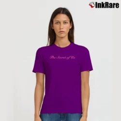 Women’s the secret of us text aesthetic lyrics Signature T-Shirt in purple | Soft, Flattering Fit