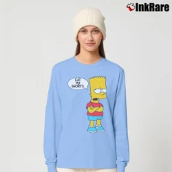 Women’s The Simpsons Bart Eat My Shorts Long-Sleeve Top in light blue | Sleek, Versatile, All-Season