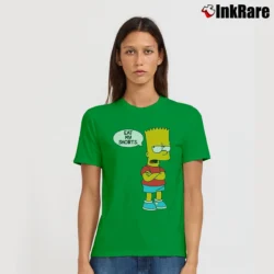 Women’s The Simpsons Bart Eat My Shorts Signature T-Shirt in irish green | Soft, Flattering Fit