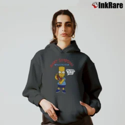 Women’s The Simpsons Bart Simpson Underachiever Cozy Hoodie in charcoal | Warm, Structured, Stylish