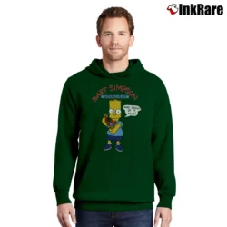 Men’s The Simpsons Bart Simpson Underachiever Pullover Hoodie in forest green | Cozy, Durable, Modern Fit