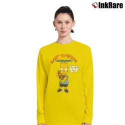 Women’s The Simpsons Bart Simpson Underachiever Long-Sleeve Top in yellow | Sleek, Versatile, All-Season