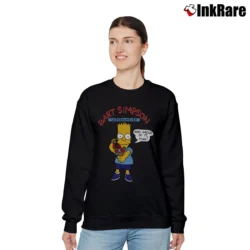 Women’s The Simpsons Bart Simpson Underachiever Relaxed Sweatshirt in black | Soft, Laid-Back Vibe
