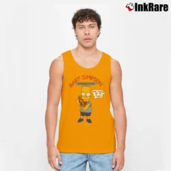 Men’s The Simpsons Bart Simpson Underachiever Tank Top in orange | Breathable, Active-Friendly Design