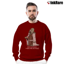 Men’s The Simpsons Family Cartoon Characters Crewneck Sweatshirt in maroon | Cozy Fabric, Clean Style