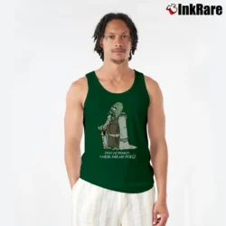 Men’s The Simpsons Family Cartoon Characters Tank Top in forest green | Breathable, Active-Friendly Design