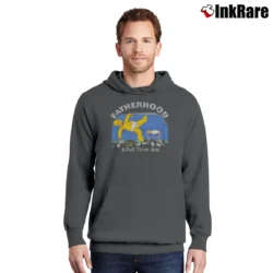 Men’s The Simpsons Homer Fatherhood Full Time Job Pullover Hoodie in charcoal | Cozy, Durable, Modern Fit
