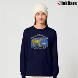 Women’s The Simpsons Homer Fatherhood Full Time Job Long-Sleeve Top in navy | Sleek, Versatile, All-Season