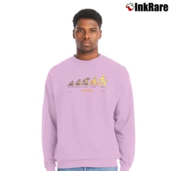 Men’s The Simpsons Homersapien Crewneck Sweatshirt in light pink | Cozy Fabric, Clean Style