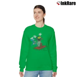 Women’s The Simpsons Itchy Scratchy 1990s Relaxed Sweatshirt in irish green | Soft, Laid-Back Vibe